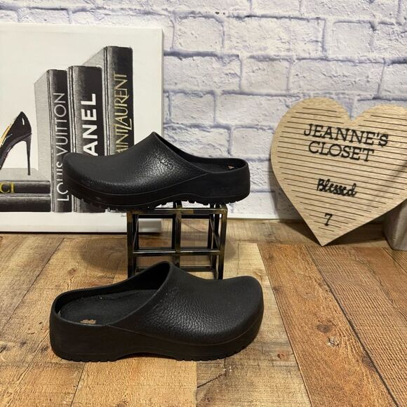 Birkenstock Super Birki Black Slip Resistance Clogs size 43 US 10 Mens - Picture 1 of 10